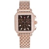 Michele Women's 'Deco' 18K Rose Gold Plated Diamond Chronograph Watch MW06P01B4962