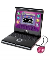 Bring play time and learning everywhere you go with the Discovery Kids Exploration Laptop. This state-of-the-art, fully loaded kids laptop allows you to play math games, word puzzles, music, and more, placing hassle-free, no-mess entertainment at your kids' fingertips! Bring play time and learning everywhere you go with the Discovery Kids Exploration Laptop. This state-of-the-art, fully loaded kids laptop allows you to play math games, word puzzles, music, and more, placing hassle-free, no-mess entertainment at your kids' fingertips!
