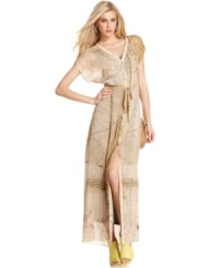 Get on course for summer with this map-printed RACHEL Rachel Roy chiffon maxi dress -- perfect for a global-chic look! Get on course for summer with this map-printed RACHEL Rachel Roy chiffon maxi dress -- perfect for a global-chic look!