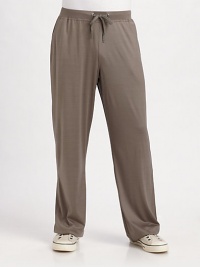 A light and luxurious update on a sporty standard, designed with generous silk softness and a drawstring waist. Drawstring waist Side slash, back patch pockets 70% silk/30% cotton Dry clean Imported Additional Information Men's Pajamas & Loungewear Size Guide A light and luxurious update on a sporty standard, designed with generous silk softness and a drawstring waist. Drawstring waist Side slash, back patch pockets 70% silk/30% cotton Dry clean Imported Additional Information Men's Pajamas & Loungewear Size Guide