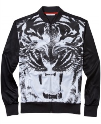 A force to be reckoned with. Make it apparent that you take style seriously with this track jacket from Sean John. A force to be reckoned with. Make it apparent that you take style seriously with this track jacket from Sean John.