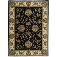 Nourison Cambria Black Rug, 5.3-Feet by 7.4-Feet Nourison Cambria Black Rug, 5.3-Feet by 7.4-Feet