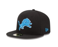 NFL Detroit Lions Black and Team Color 59Fifty Fitted Cap NFL Detroit Lions Black and Team Color 59Fifty Fitted Cap