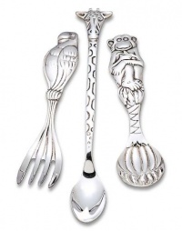 Reed & Barton Silver Safari 3-Piece Baby Flatware Set