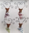 Reindeer Wine and Drink Stemware Bottle Barware Charms Tags Markers - Set of 4 Assorted