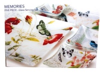 Memories: 5PC - Glass Serving Set Memories: 5PC - Glass Serving Set