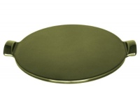 Emile Henry Flame Top Pizza Stone, Olive Emile Henry Flame Top Pizza Stone, Olive