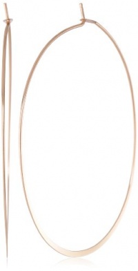 Nine West Brass Hoops Rose Gold-Tone Large Thin Hoop Earrings Nine West Brass Hoops Rose Gold-Tone Large Thin Hoop Earrings