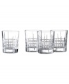 Instant party. Create a stir with the classic linear cut and striking crystal elegance of Cocktail Party double old-fashioned glasses from Lauren Ralph Lauren.