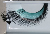 Zinkcolor Mint Blue Feather False Eyelashes F151 Dance Halloween Costume Zinkcolor Mint Blue Feather False Eyelashes F151 Dance Halloween Costume
