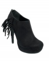 Let the fringe flail in the wind as you prance about in XOXO's Ivie platform booties.