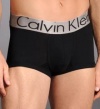 Calvin Klein Men's Steel Micro Low Rise Trunk, Black, Small