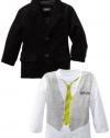 Kenneth Cole Boys 2-7 Toddler Blazer with Shirt and Jean, Gray, 4T