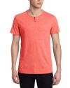 Calvin Klein Jeans Men's Stripe Short Sleeve Henley
