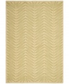 A herringbone pattern of leaves creates a fresh look for the modern home in this unique area rug from Martha Stewart rugs. Hand tufted in India of long wool fibers, this luxurious home accent presents unparalleled comfort and style underfoot.