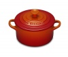 Le Creuset PG1160-082 Stoneware Petite Round Casserole, 8-Ounce, Flame