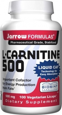 Jarrow Formulas L-Carnitine 500, 500mg, 100 Vegetarian Licaps Jarrow Formulas L-Carnitine 500, 500mg, 100 Vegetarian Licaps