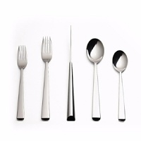 Enjoy the craft and importance of nourishment using this bright, significant flatware. Precise and balanced, each piece allows you complete control. Enjoy the craft and importance of nourishment using this bright, significant flatware. Precise and balanced, each piece allows you complete control.