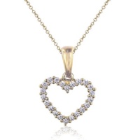 Effy Jewelry Effy® 14K Yellow Gold Diamond Heart Necklace .25 Tcw. Effy Jewelry Effy® 14K Yellow Gold Diamond Heart Necklace .25 Tcw.