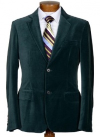 Donna Karan DKNY Mens Sportcoat Green Velvet Sport Coat Jacket Single Breasted 2 Buttons Slim Fit Donna Karan DKNY Mens Sportcoat Green Velvet Sport Coat Jacket Single Breasted 2 Buttons Slim Fit