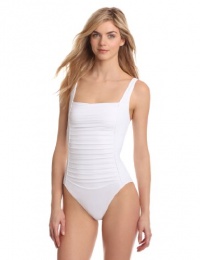 Calvin Klein Women's Pleat Front One-Piece Calvin Klein Women's Pleat Front One-Piece