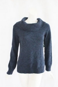 LAUREN JEANS CO Ralph Lauren Womens Blue Cowl Neck Long Sleeve Sweater L LAUREN JEANS CO Ralph Lauren Womens Blue Cowl Neck Long Sleeve Sweater L