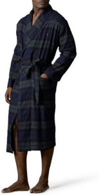 Polo Ralph Lauren Men's Plaid Flannel Robe Polo Ralph Lauren Men's Plaid Flannel Robe