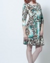 Women's Bacci Landen Lux Printed Dress with Chain belt