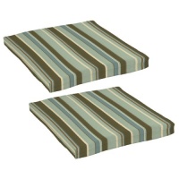 Strathwood Bradford Hardwood Armless Bar Chair Polyester Cushions, Set of 2, Striped Montserrat Strathwood Bradford Hardwood Armless Bar Chair Polyester Cushions, Set of 2, Striped Montserrat