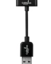 CableJive iStubz Sync/Charge Cable for iPod, iPhone, iPad (Black - 7cm)