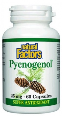 Natural Factors Pycnogenol Pine Bark 25mg Capsules, 60-Count Natural Factors Pycnogenol Pine Bark 25mg Capsules, 60-Count