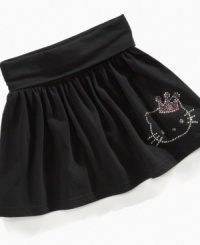 Dancing queen. She will love dancing in this twirlable skirt from Hello Kitty, with a rhinestud Hello Kitty crown logo exclusive to macys.com! Dancing queen. She will love dancing in this twirlable skirt from Hello Kitty, with a rhinestud Hello Kitty crown logo exclusive to macys.com!