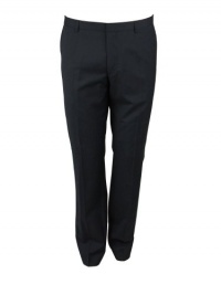 HUGO Hugo Boss Mens Flat Front Wool Blend Trouser Dress Pants HUGO Hugo Boss Mens Flat Front Wool Blend Trouser Dress Pants