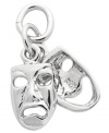 Theatrically stylish. Rembrandt's chic charm features polished comedy & tragedy masks crafted from sterling silver. Charm can easily be added to your favorite necklace or charm bracelet. Approximate drop: 3/4 inch.