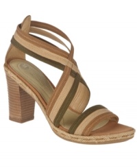Simply Divine. These Naturalizer sandals are stylish enough to wear to the office - with a stacked heel and curving straps - and comfortable enough to enjoy wearing after hours. Simply Divine. These Naturalizer sandals are stylish enough to wear to the office - with a stacked heel and curving straps - and comfortable enough to enjoy wearing after hours.