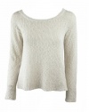 Alice + Olivia Womens Ethan Boxy Open Knit Sweater
