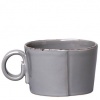 Vietri Lastra Gray Jumbo Cup 5 in (Set of 4)