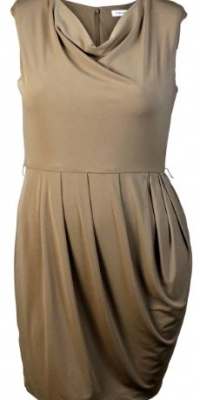 Calvin Klein Women's Cowl Neck Pleated Jersey Dress Calvin Klein Women's Cowl Neck Pleated Jersey Dress