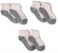 Jefferies Socks Girls 2-6X Sport Quarter Half Cushion 6 Pair Pack Socks Jefferies Socks Girls 2-6X Sport Quarter Half Cushion 6 Pair Pack Socks