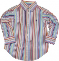 Ralph Lauren Toddler Boys Striped Blake Poplin (3/3T, Multi Color) Ralph Lauren Toddler Boys Striped Blake Poplin (3/3T, Multi Color)