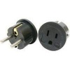 VCT Electronics VP11B Grounded Europe Adapter - USA To Europe Heavy Duty Adaptor Plug German Schuko