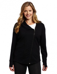 Calvin Klein Performance Women's Plus Size Asymmetric Spliced Jacket Calvin Klein Performance Women's Plus Size Asymmetric Spliced Jacket