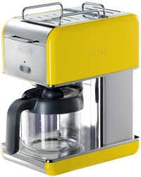 DeLonghi Kmix 10-Cup Drip Coffee Maker, Yellow DeLonghi Kmix 10-Cup Drip Coffee Maker, Yellow