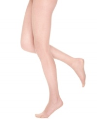 Slenderize your shape with these figure-flattering sheers from Berkshire with invisible control top. They lift, tone and shape legs with graduated compression, featuring varying levels of firmness throughout--all while providing gorgeous coverage that looks like a concealer for your legs.