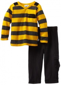 Splendid Littles Baby-Boys Newborn Charcoal Rugby Stripe Mix V-Neck Set, Oro, 18-24 Months Splendid Littles Baby-Boys Newborn Charcoal Rugby Stripe Mix V-Neck Set, Oro, 18-24 Months