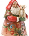 Jim Shore Purrfect Christmas Small Santa with Cat Figurine