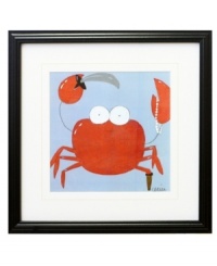 Get your claws on Barnacle Pete, a resourceful crab who scours the ocean floor for treasure. Matted and framed, his portrait is perfect for your little one's bedroom. Get your claws on Barnacle Pete, a resourceful crab who scours the ocean floor for treasure. Matted and framed, his portrait is perfect for your little one's bedroom.