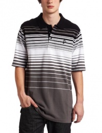 Southpole Men's Engineered Stripe Polo Shirt Southpole Men's Engineered Stripe Polo Shirt