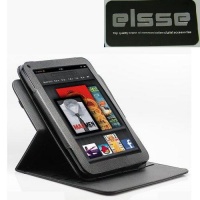 Elsse Premium Rotational Folio Case for Kindle Fire Cover - Black Rotational Elsse Premium Rotational Folio Case for Kindle Fire Cover - Black Rotational