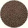 Area Rug 8x8 Round Contemporary Brown Color - Momeni Elements Rug from RugPal